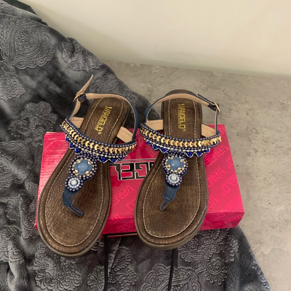 pretty blue sandals